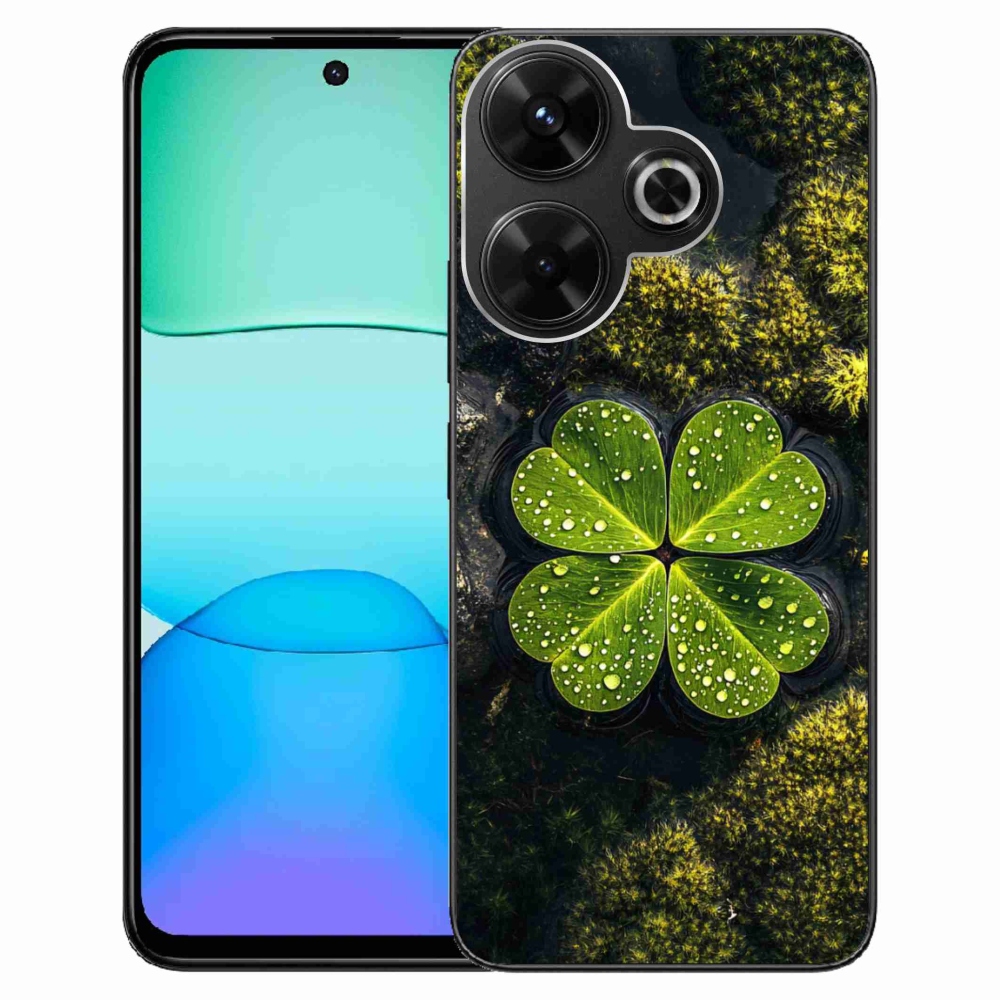 Gelový kryt mmCase na Xiaomi Redmi 13 4G/Poco M6 4G - čtyřlístek