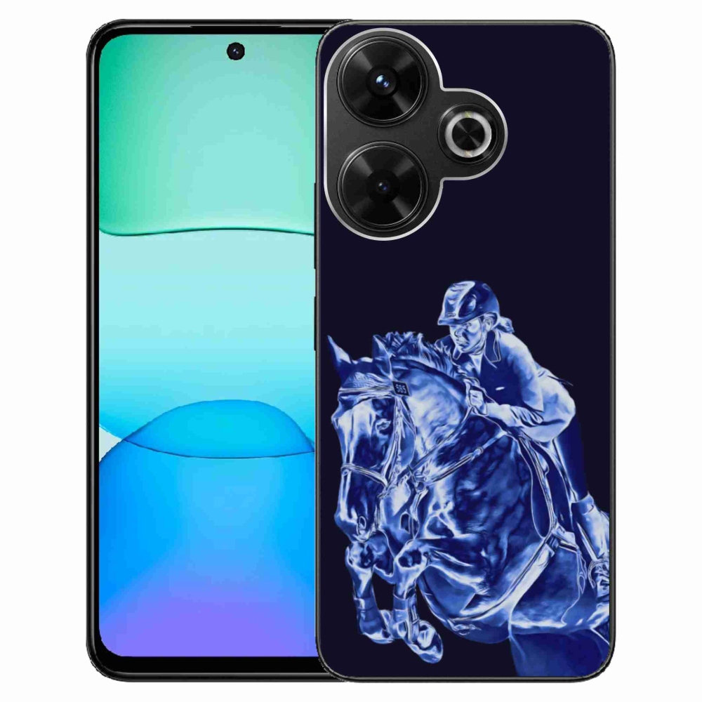 Gelový kryt mmCase na Xiaomi Redmi 13 4G/Poco M6 4G - dostihový kůň