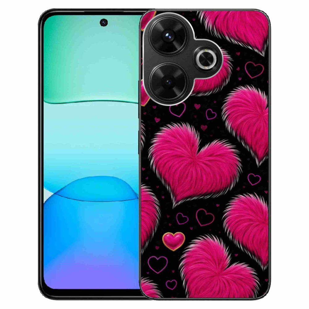 Gelový kryt mmCase na Xiaomi Redmi 13 4G/Poco M6 4G - hebká srdce