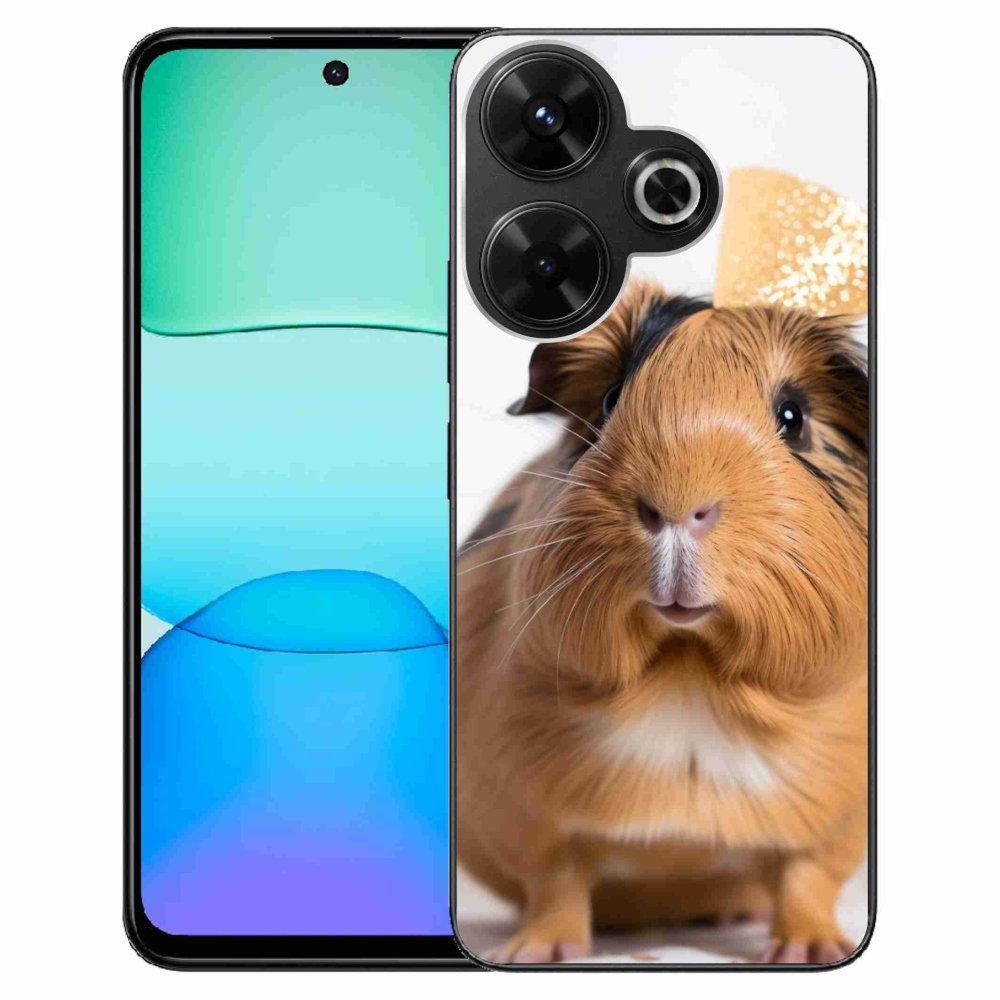 Gelový kryt mmCase na Xiaomi Redmi 13 4G/Poco M6 4G - hnědé morče