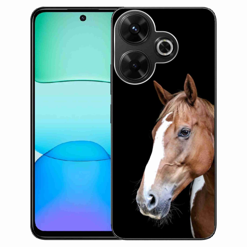 Gelový kryt mmCase na Xiaomi Redmi 13 4G/Poco M6 4G - hnědý kůň 3