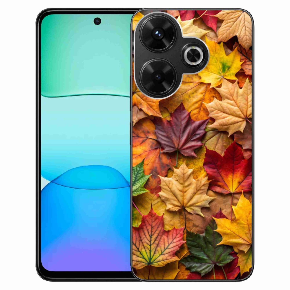 Gelový kryt mmCase na Xiaomi Redmi 13 4G/Poco M6 4G - javorové listy 2
