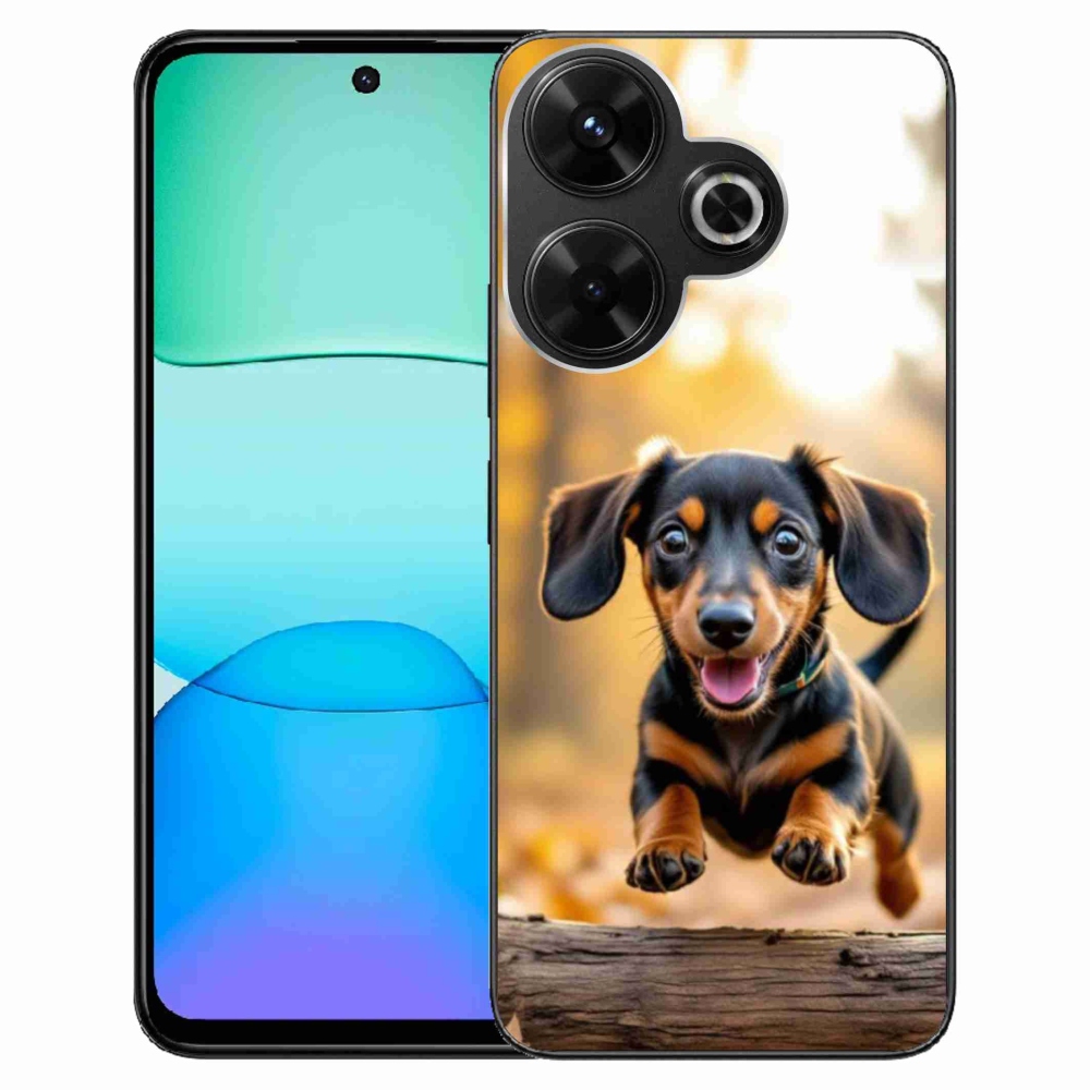 Gelový kryt mmCase na Xiaomi Redmi 13 4G/Poco M6 4G - jezevčík 2