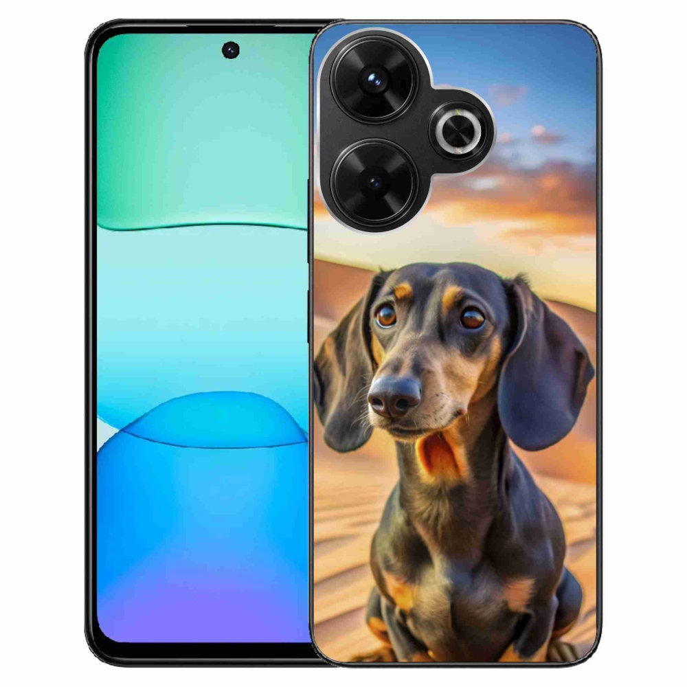 Gelový kryt mmCase na Xiaomi Redmi 13 4G/Poco M6 4G - jezevčík 3 