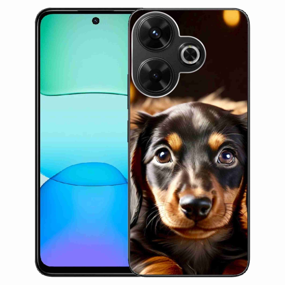 Gelový kryt mmCase na Xiaomi Redmi 13 4G/Poco M6 4G - jezevčík