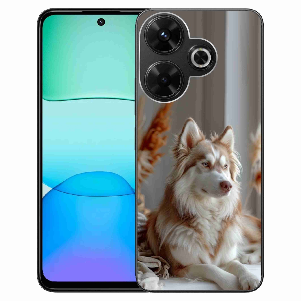 Gelový kryt mmCase na Xiaomi Redmi 13 4G/ Poco M6 4G - klidný sibiřský husky