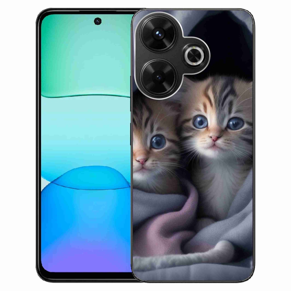 Gelový kryt mmCase na Xiaomi Redmi 13 4G/Poco M6 4G - kočičí duo 2