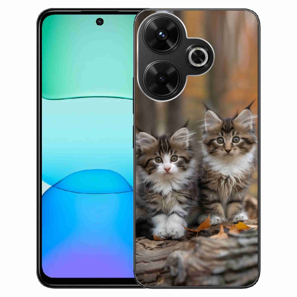 Gelový kryt mmCase na Xiaomi Redmi 13 4G/ Poco M6 4G - kočičí duo 3