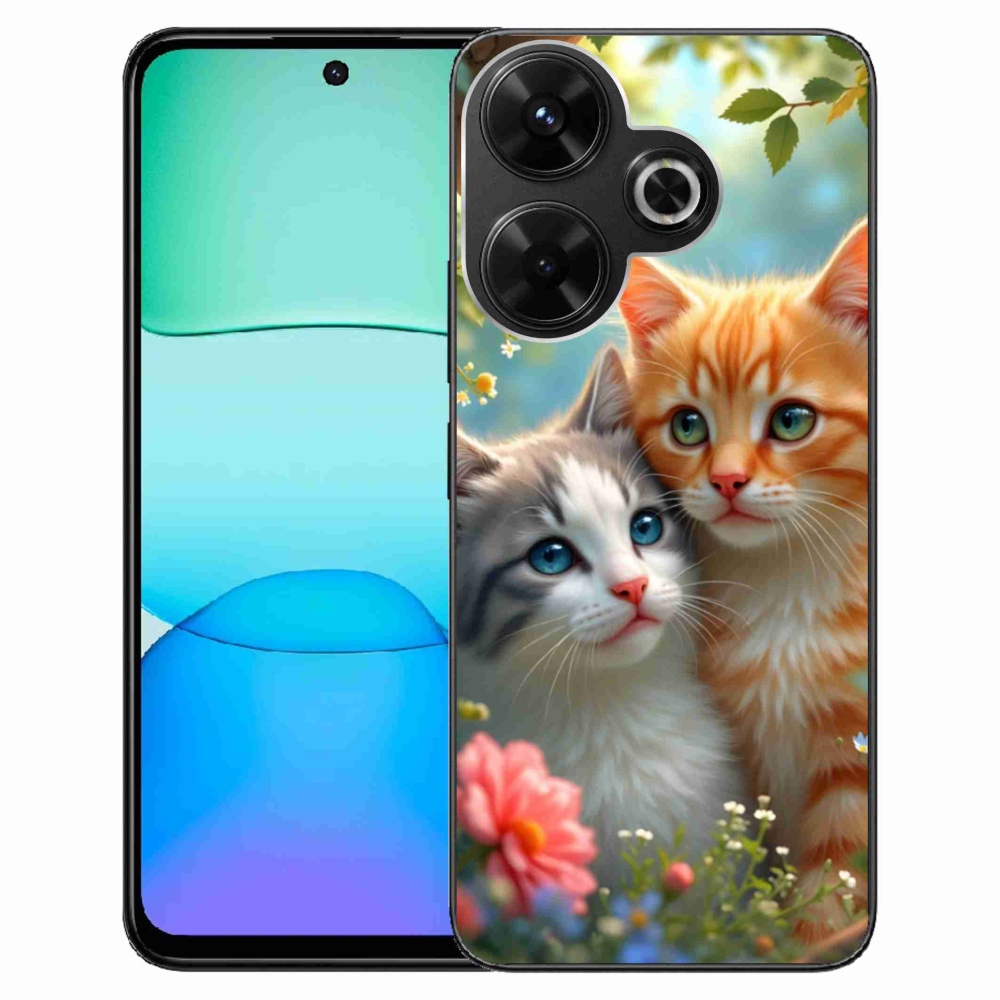 Gelový kryt mmCase na Xiaomi Redmi 13 4G/Poco M6 4G - kočičí láska 2