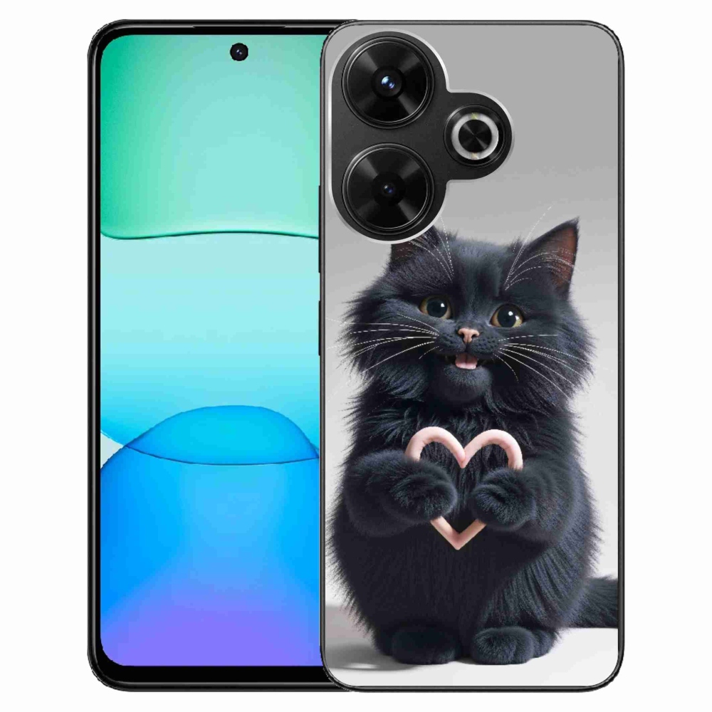 Gelový kryt mmCase na Xiaomi Redmi 13 4G/ Poco M6 4G - kočičí láska 3
