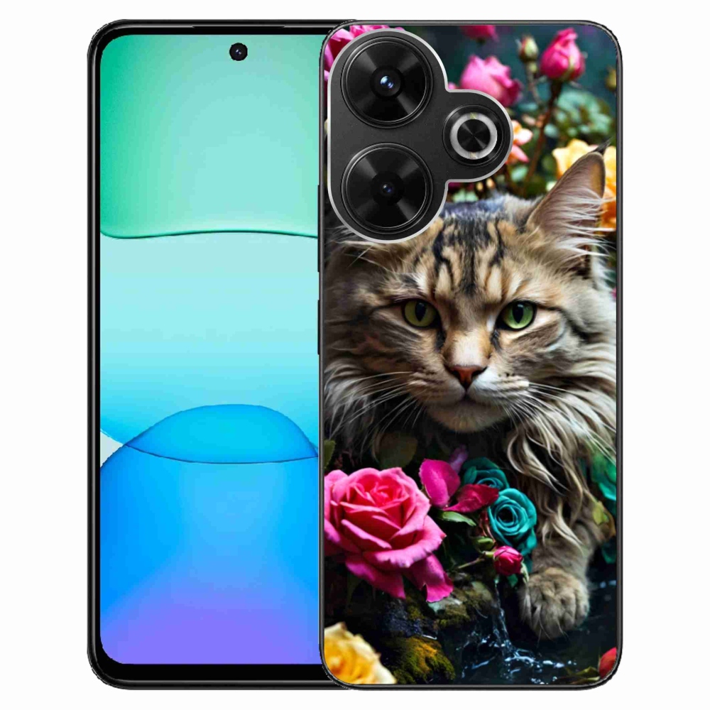 Gelový kryt mmCase na Xiaomi Redmi 13 4G/Poco M6 4G - kočíčí pohled 2