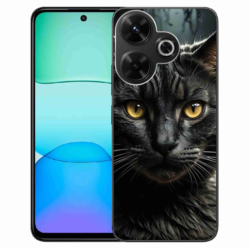 Gelový kryt mmCase na Xiaomi Redmi 13 4G/Poco M6 4G - kočičí pohled 3