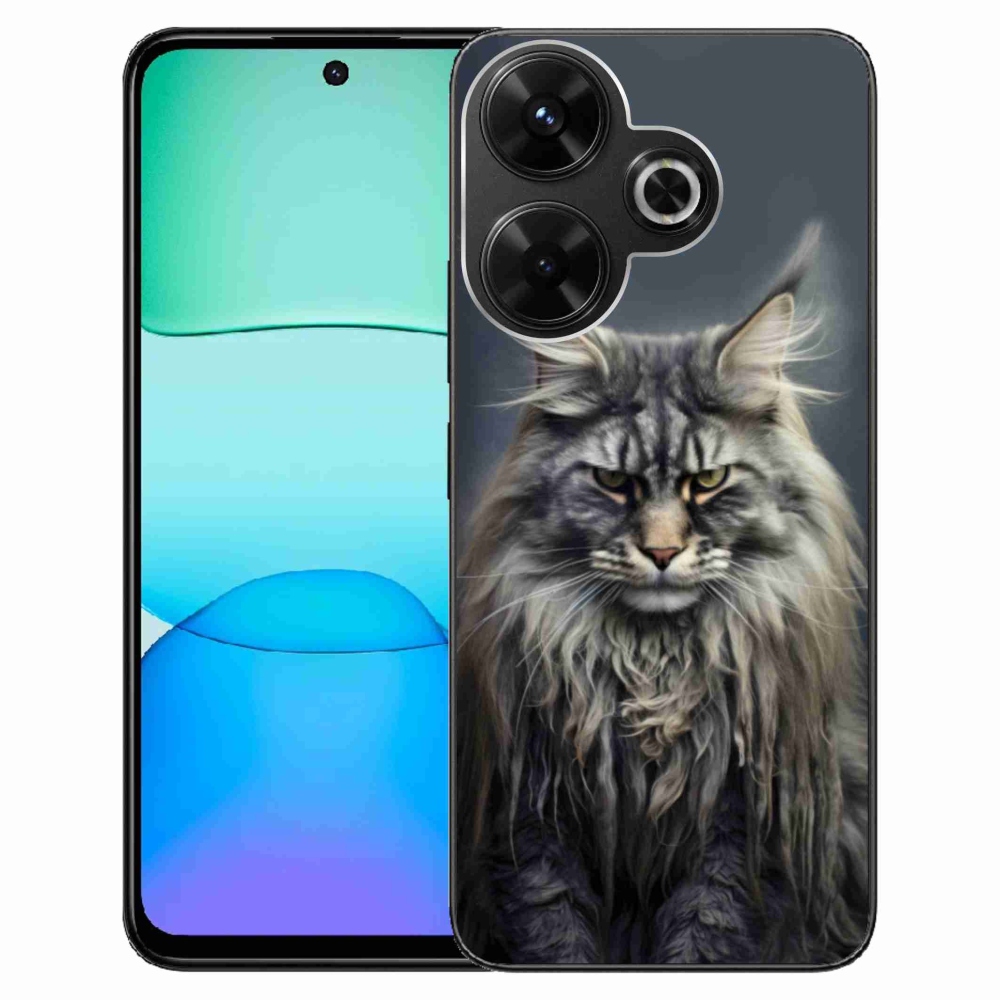 Gelový kryt mmCase na Xiaomi Redmi 13 4G/Poco M6 4G - kočíčí pohled 4