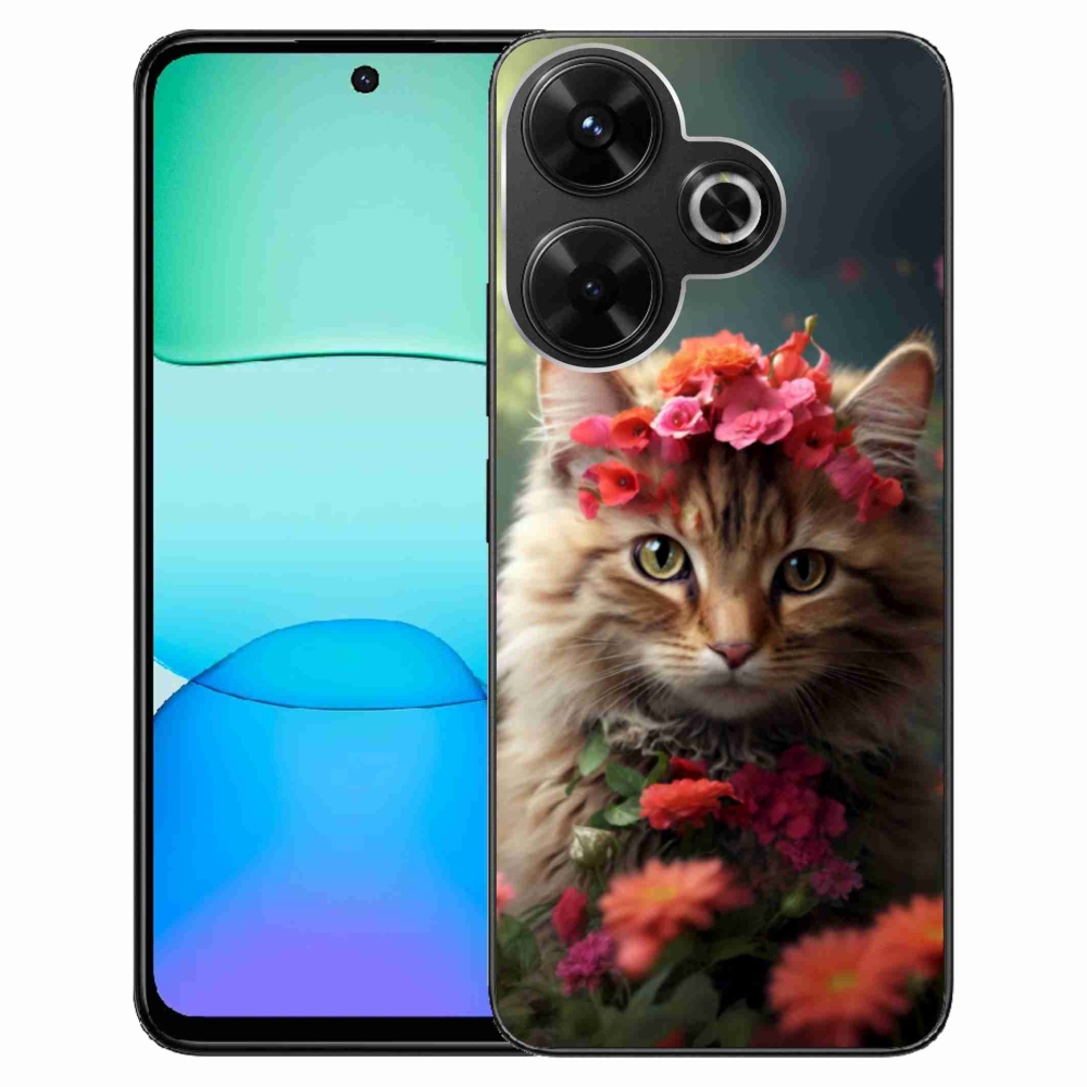 Gelový kryt mmCase na Xiaomi Redmi 13 4G/Poco M6 4G - kočíčí princezna