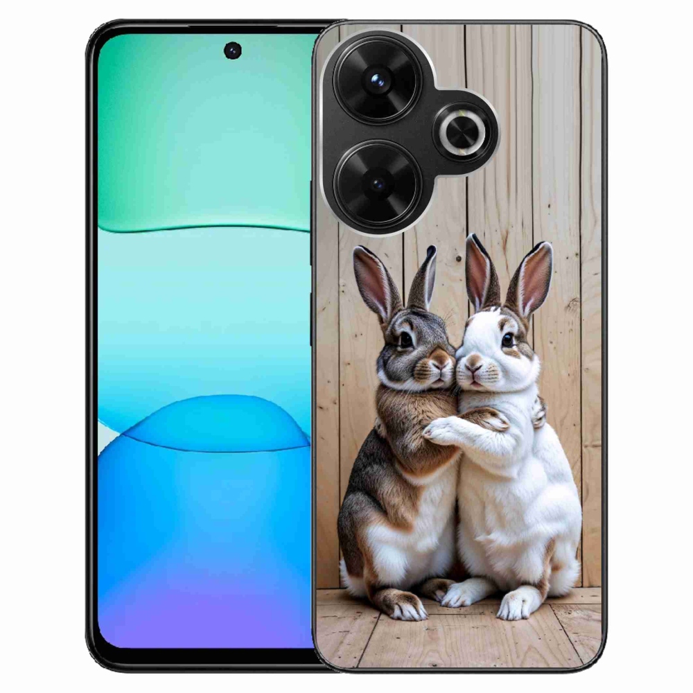 Gelový kryt mmCase na Xiaomi Redmi 13 4G/ Poco M6 4G - králičí pár