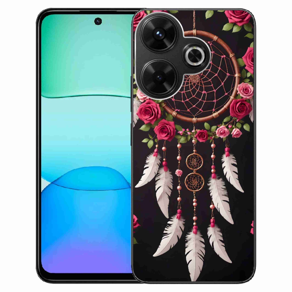 Gelový kryt mmCase na Xiaomi Redmi 13 4G/ Poco M6 4G - lapač snů s růžemi