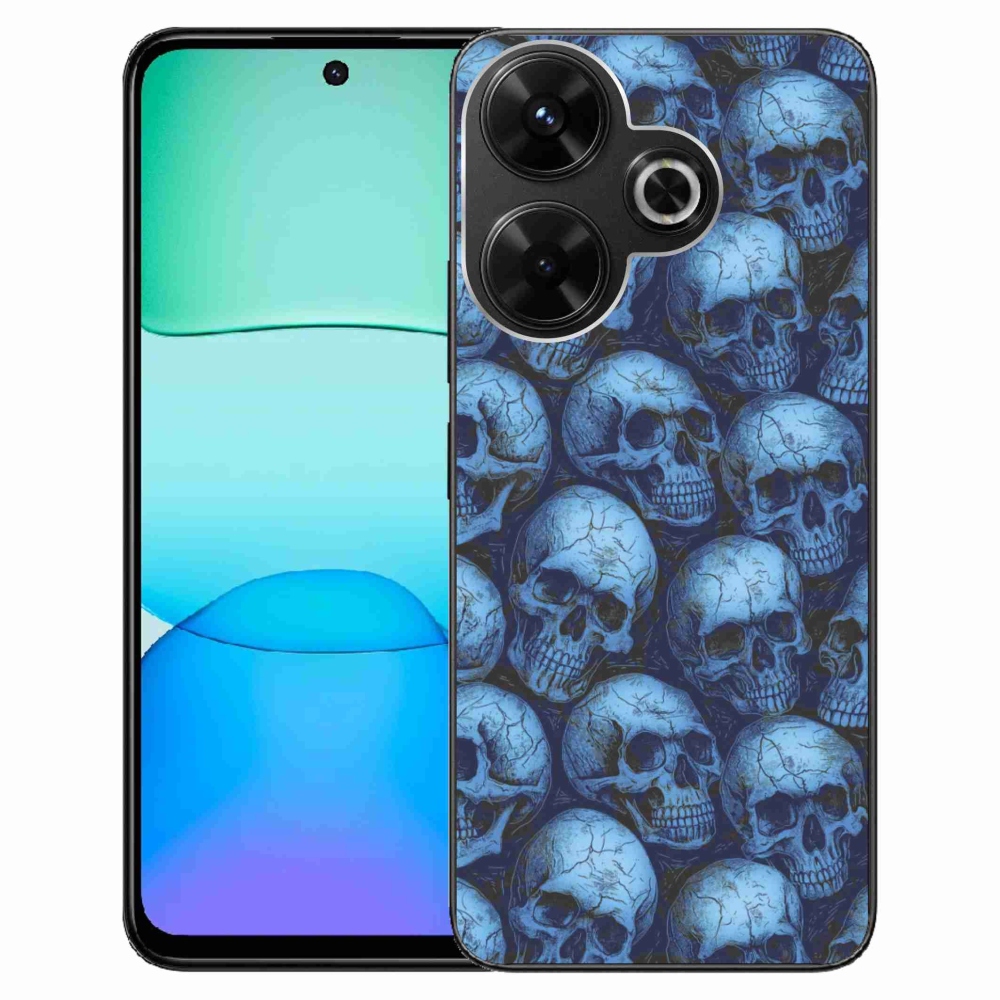 Gelový kryt mmCase na Xiaomi Redmi 13 4G/Poco M6 4G - lebky