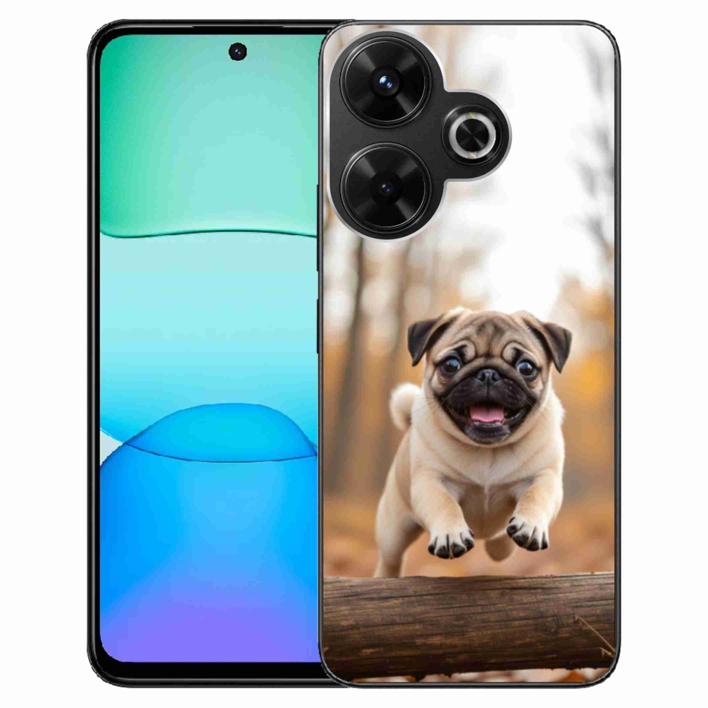 Gelový kryt mmCase na Xiaomi Redmi 13 4G/Poco M6 4G - mops 2