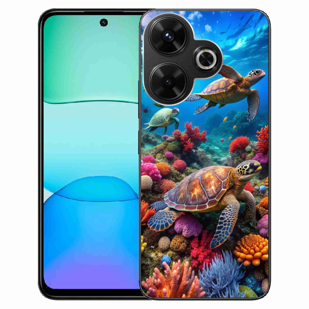 Gelový kryt mmCase na Xiaomi Redmi 13 4G/Poco M6 4G - mořský svět 2