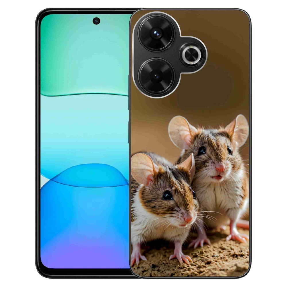 Gelový kryt mmCase na Xiaomi Redmi 13 4G/ Poco M6 4G - myší duo
