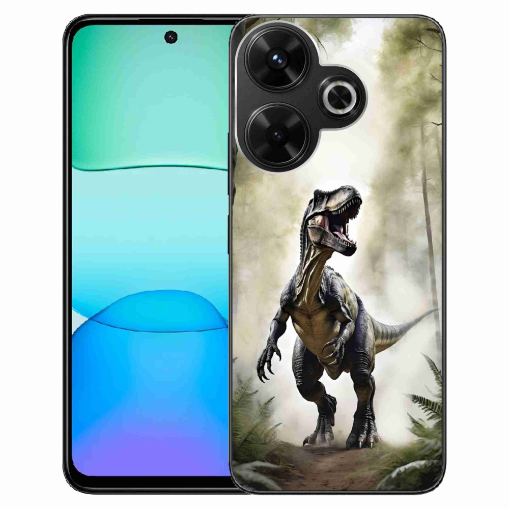 Gelový kryt mmCase na Xiaomi Redmi 13 4G/ Poco M6 4G - naštvaný T-Rex