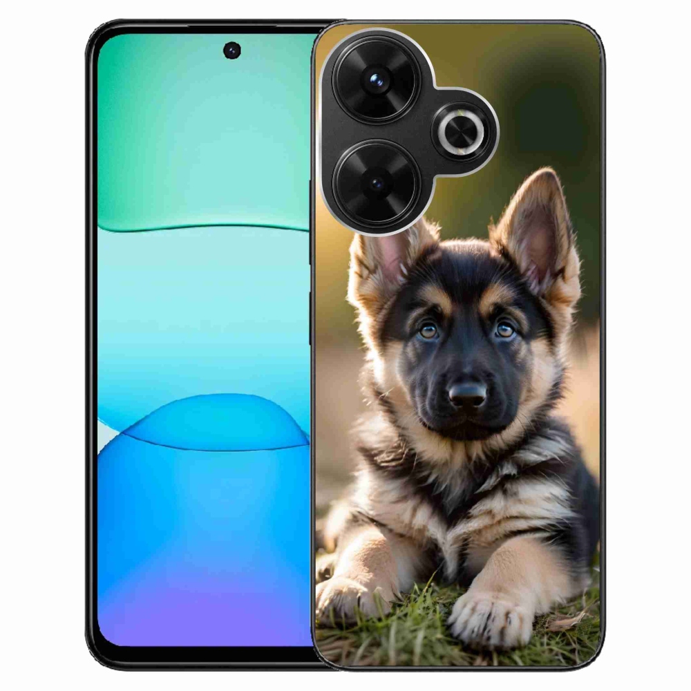 Gelový kryt mmCase na Xiaomi Redmi 13 4G/ Poco M6 4G - německý ovčák v přírodě