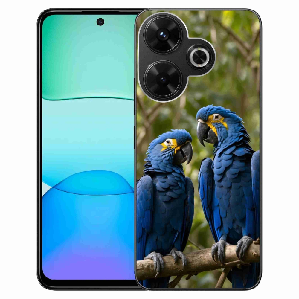 Gelový kryt mmCase na Xiaomi Redmi 13 4G/ Poco M6 4G - papouščí duo