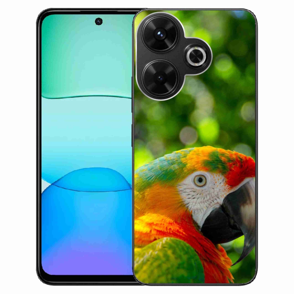 Gelový kryt mmCase na Xiaomi Redmi 13 4G/Poco M6 4G - papoušek ara 3
