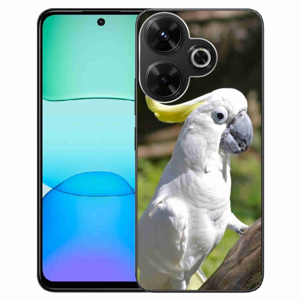 Gelový kryt mmCase na Xiaomi Redmi 13 4G/Poco M6 4G - papoušek kakadu 2