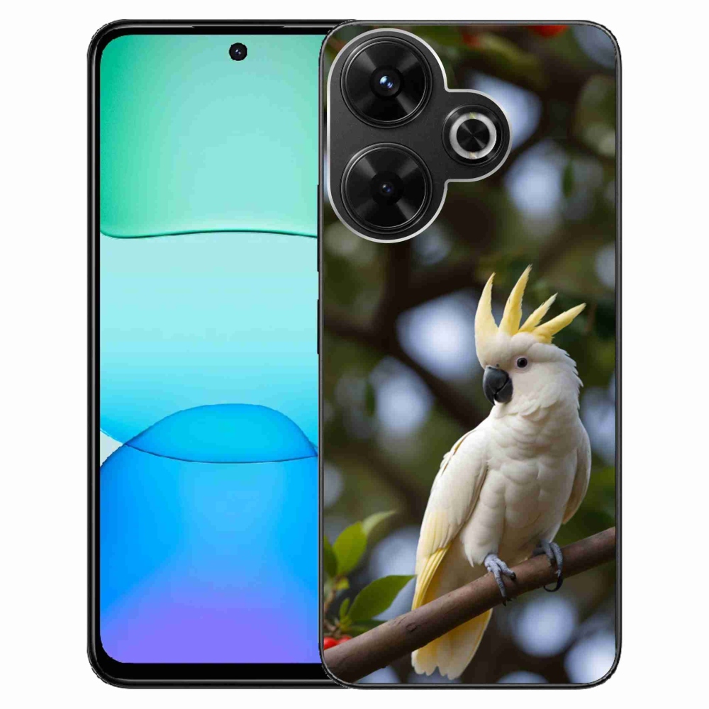 Gelový kryt mmCase na Xiaomi Redmi 13 4G/ Poco M6 4G - papoušek kakadu 3