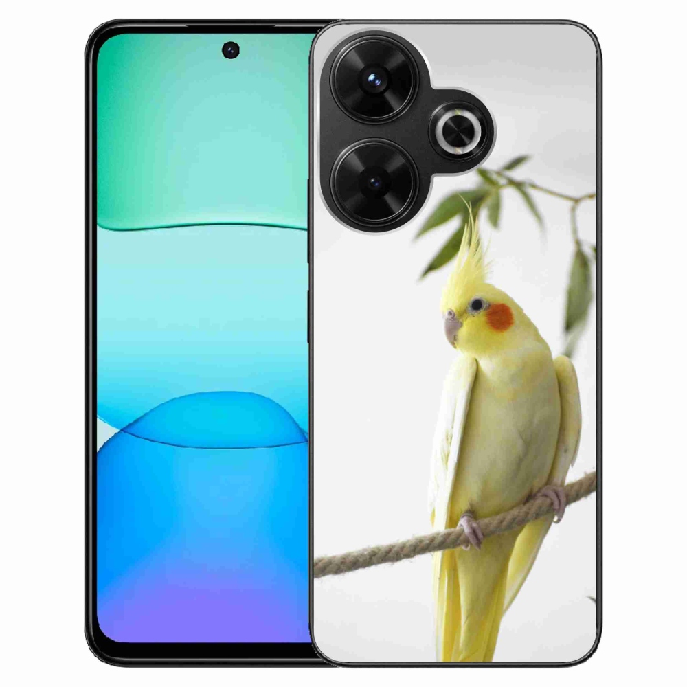 Gelový kryt mmCase na Xiaomi Redmi 13 4G/ Poco M6 4G - papoušek korela chocholatá