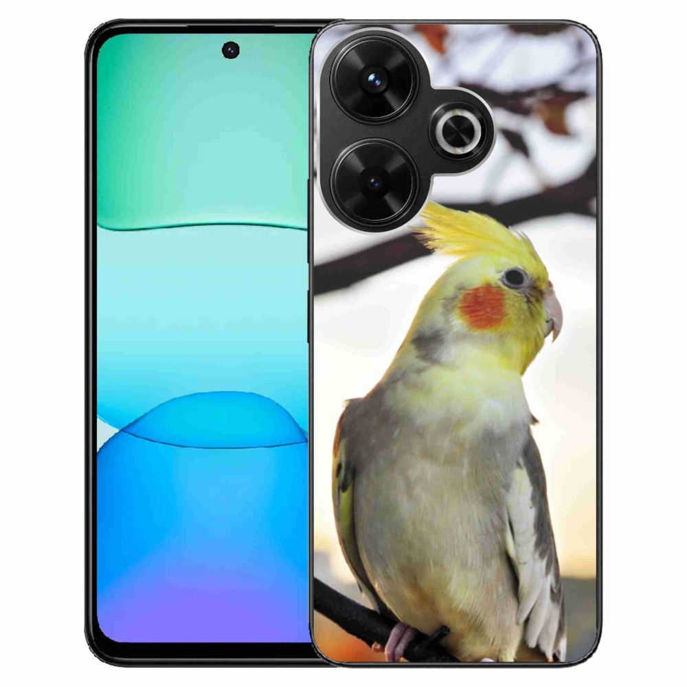 Gelový kryt mmCase na Xiaomi Redmi 13 4G/Poco M6 4G - papoušek korela
