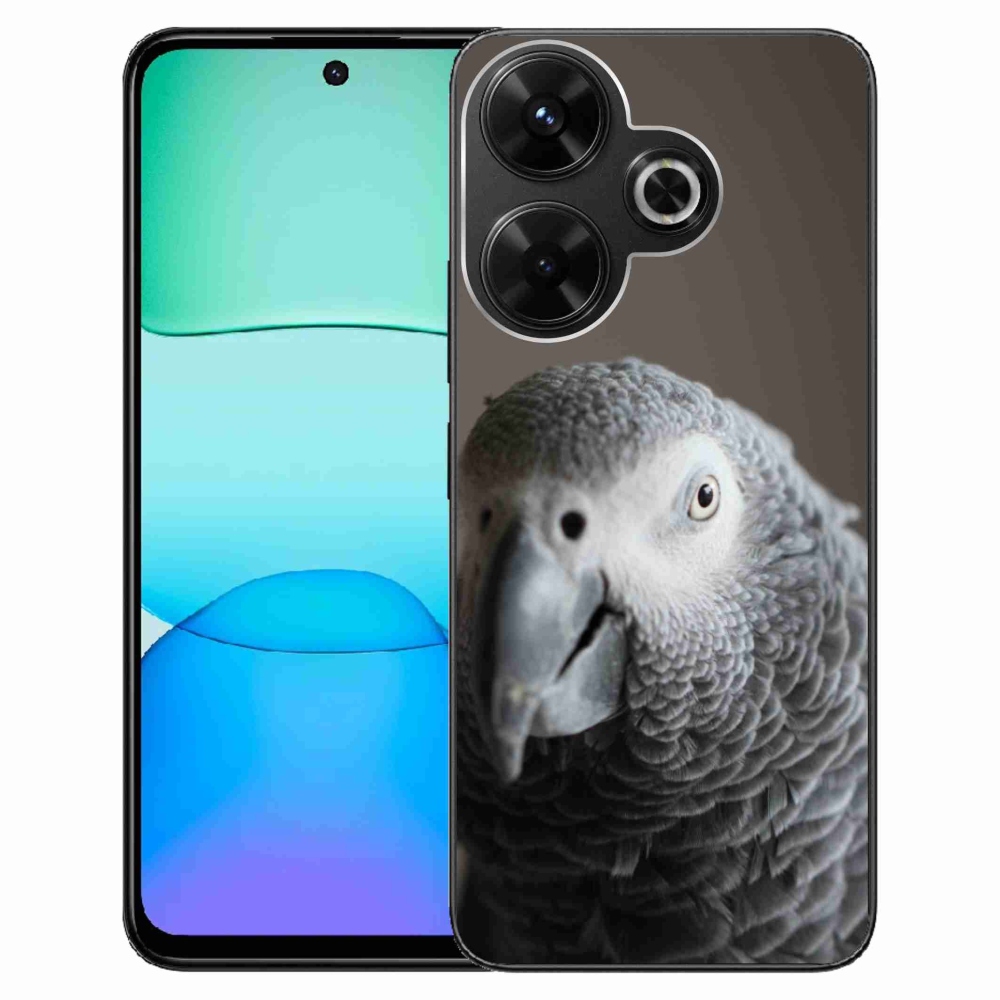 Gelový kryt mmCase na Xiaomi Redmi 13 4G/Poco M6 4G - papoušek žako 2