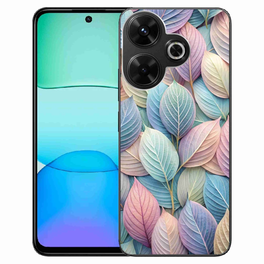 Gelový kryt mmCase na Xiaomi Redmi 13 4G/Poco M6 4G - pastelové listy