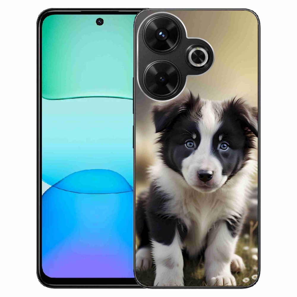 Gelový kryt mmCase na Xiaomi Redmi 13 4G/ Poco M6 4G - roztomilá border kolie