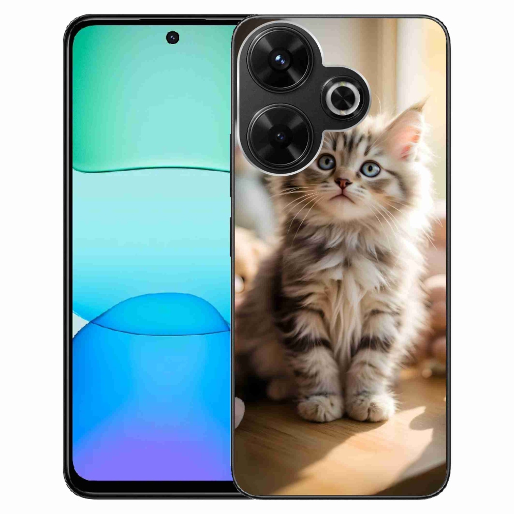 Gelový kryt mmCase na Xiaomi Redmi 13 4G/ Poco M6 4G - roztomilé kotě 10
