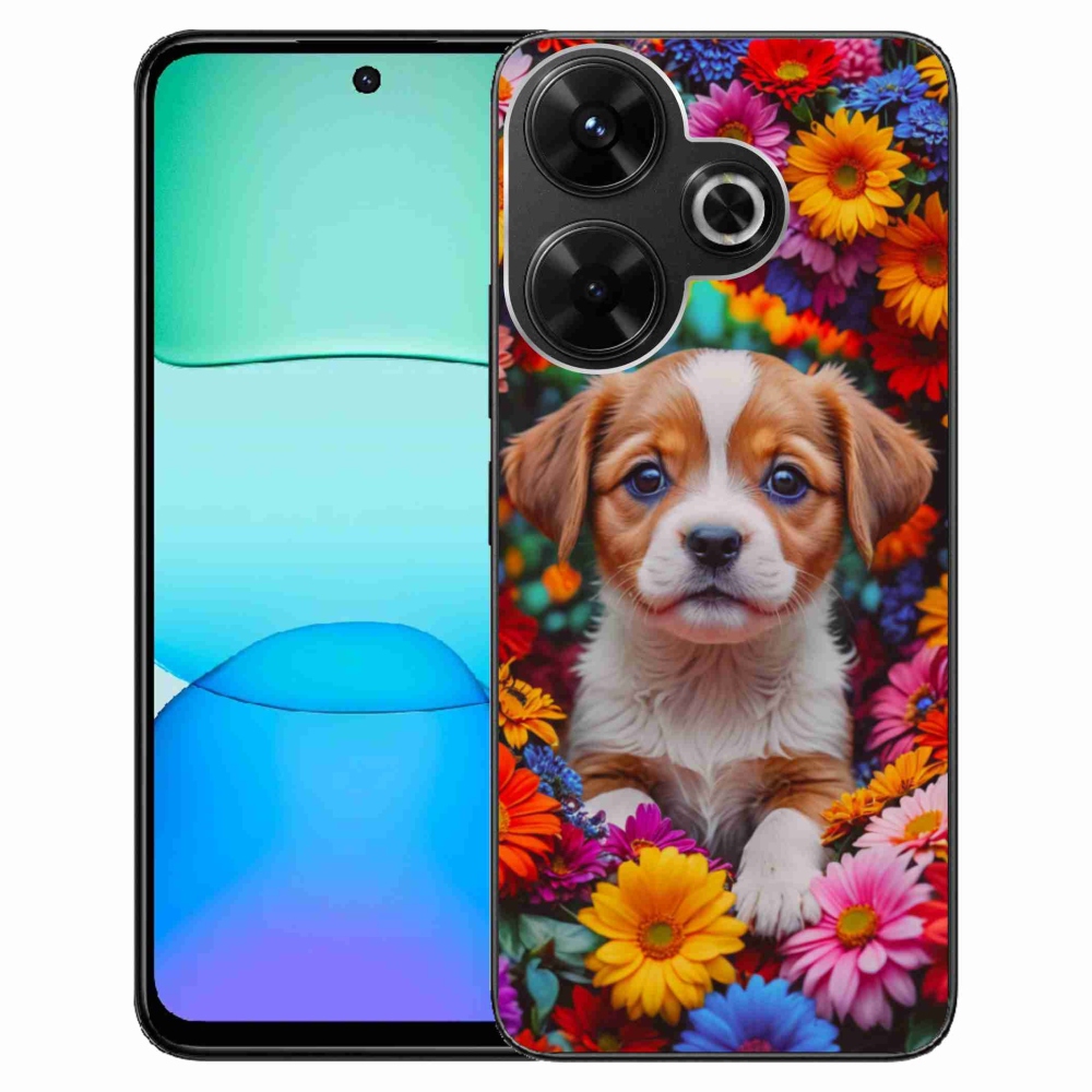 Gelový kryt mmCase na Xiaomi Redmi 13 4G/Poco M6 4G - roztomilé štěně