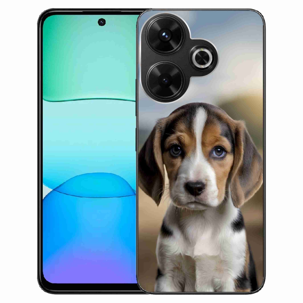 Gelový kryt mmCase na Xiaomi Redmi 13 4G/ Poco M6 4G - roztomilý bígl
