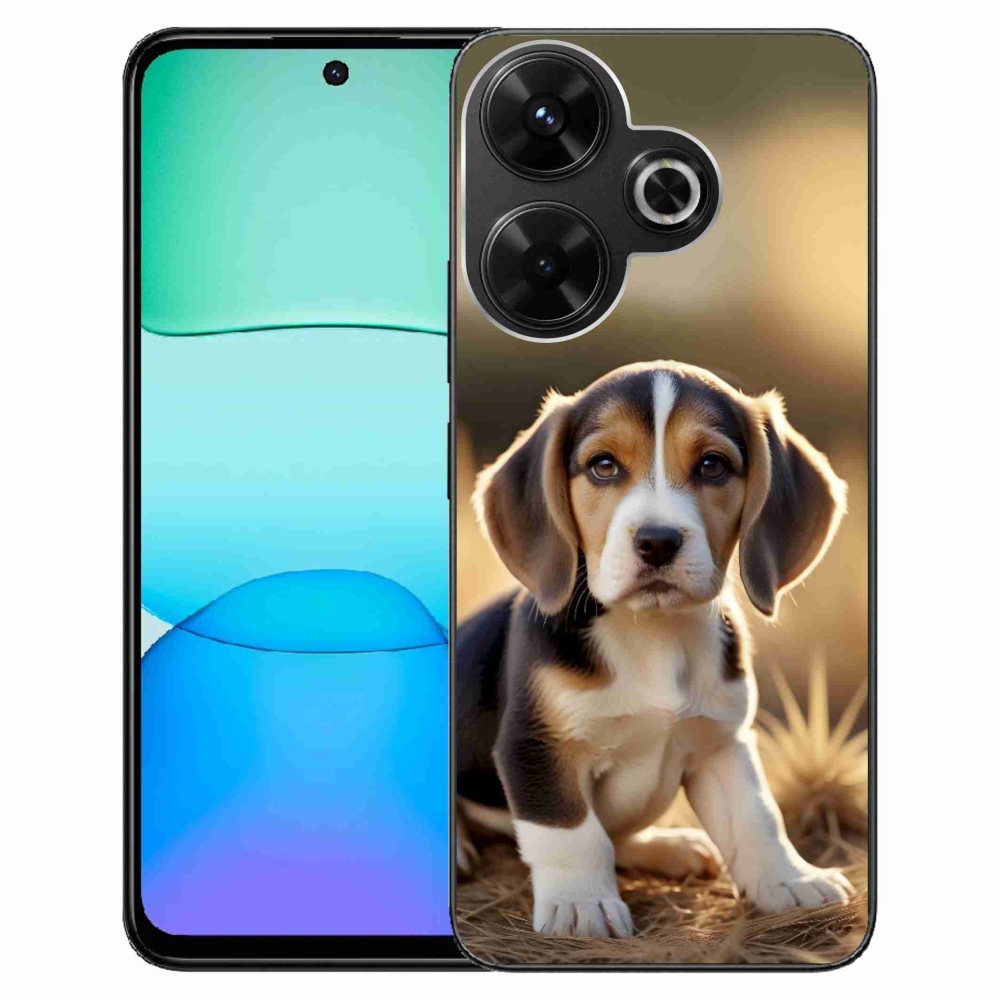 Gelový kryt mmCase na Xiaomi Redmi 13 4G/ Poco M6 4G - roztomilý bígl
