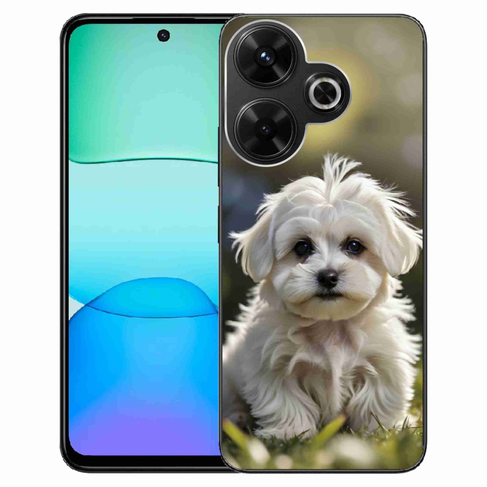 Gelový kryt mmCase na Xiaomi Redmi 13 4G/ Poco M6 4G - roztomilý maltézský psík