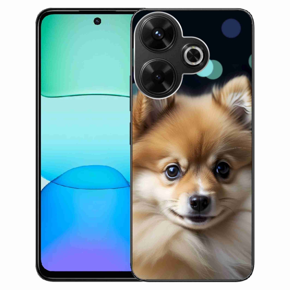 Gelový kryt mmCase na Xiaomi Redmi 13 4G/ Poco M6 4G - roztomilý pomeranian