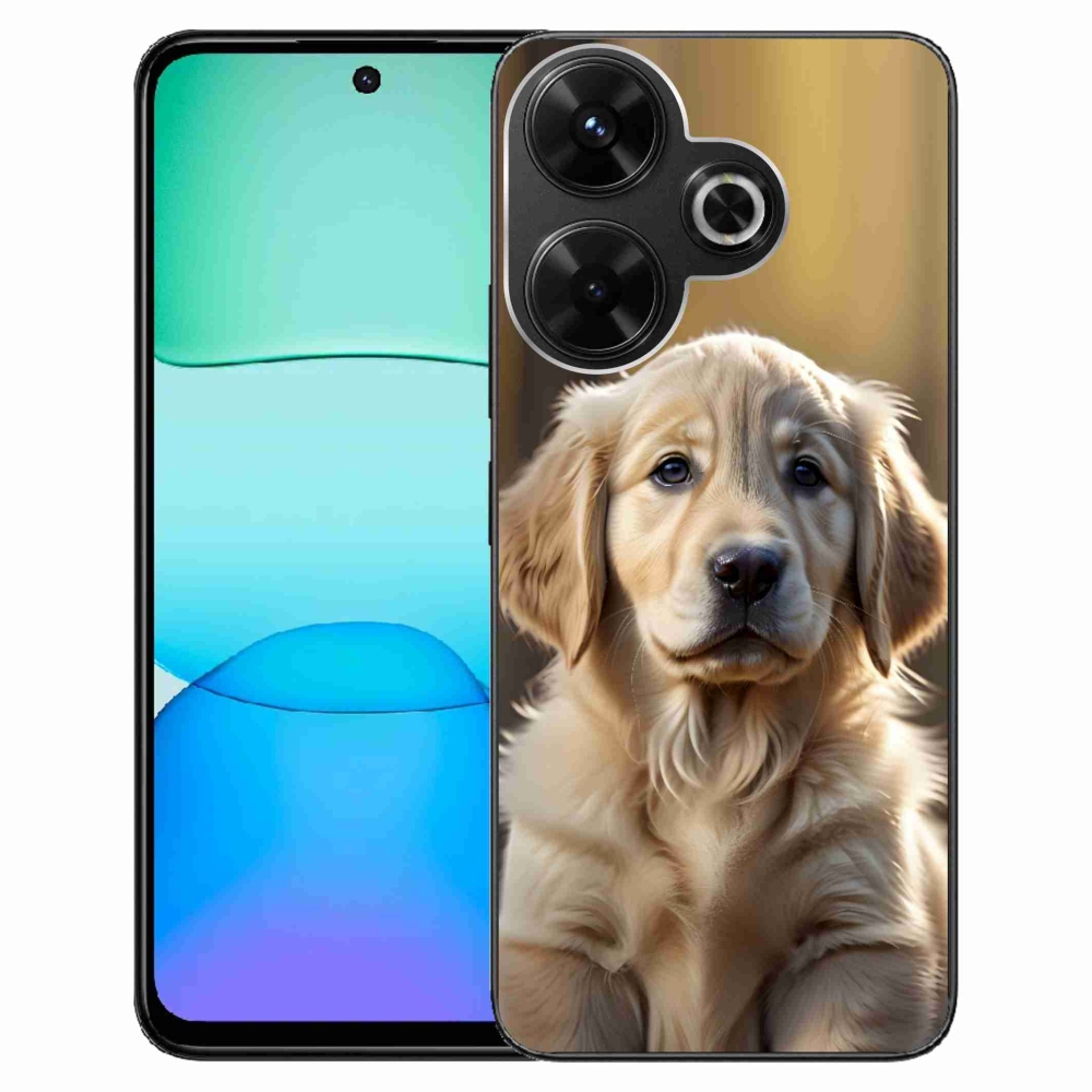 Gelový kryt mmCase na Xiaomi Redmi 13 4G/ Poco M6 4G - roztomilý zlatý retrívr