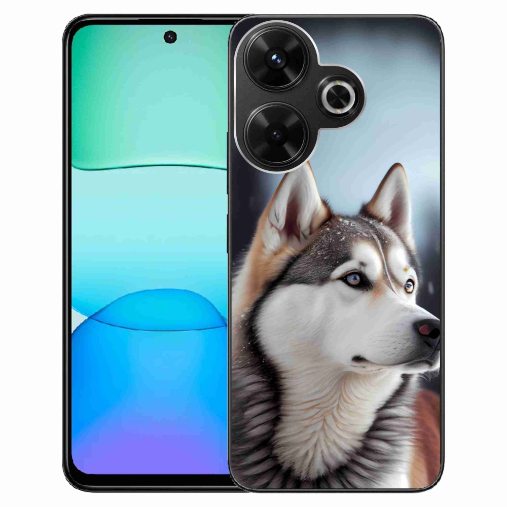 Gelový kryt mmCase na Xiaomi Redmi 13 4G/ Poco M6 4G - sibiřský husky