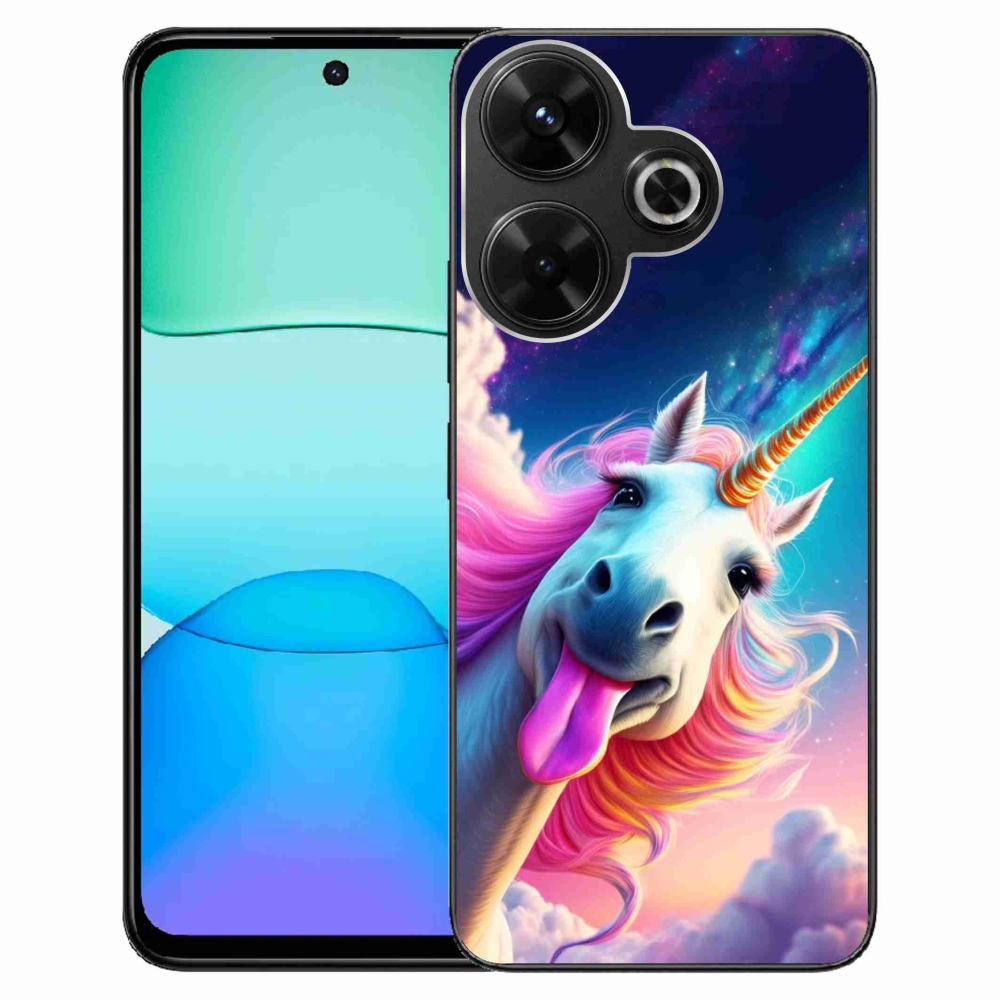 Gelový kryt mmCase na Xiaomi Redmi 13 4G/ Poco M6 4G - šílený jednorožec
