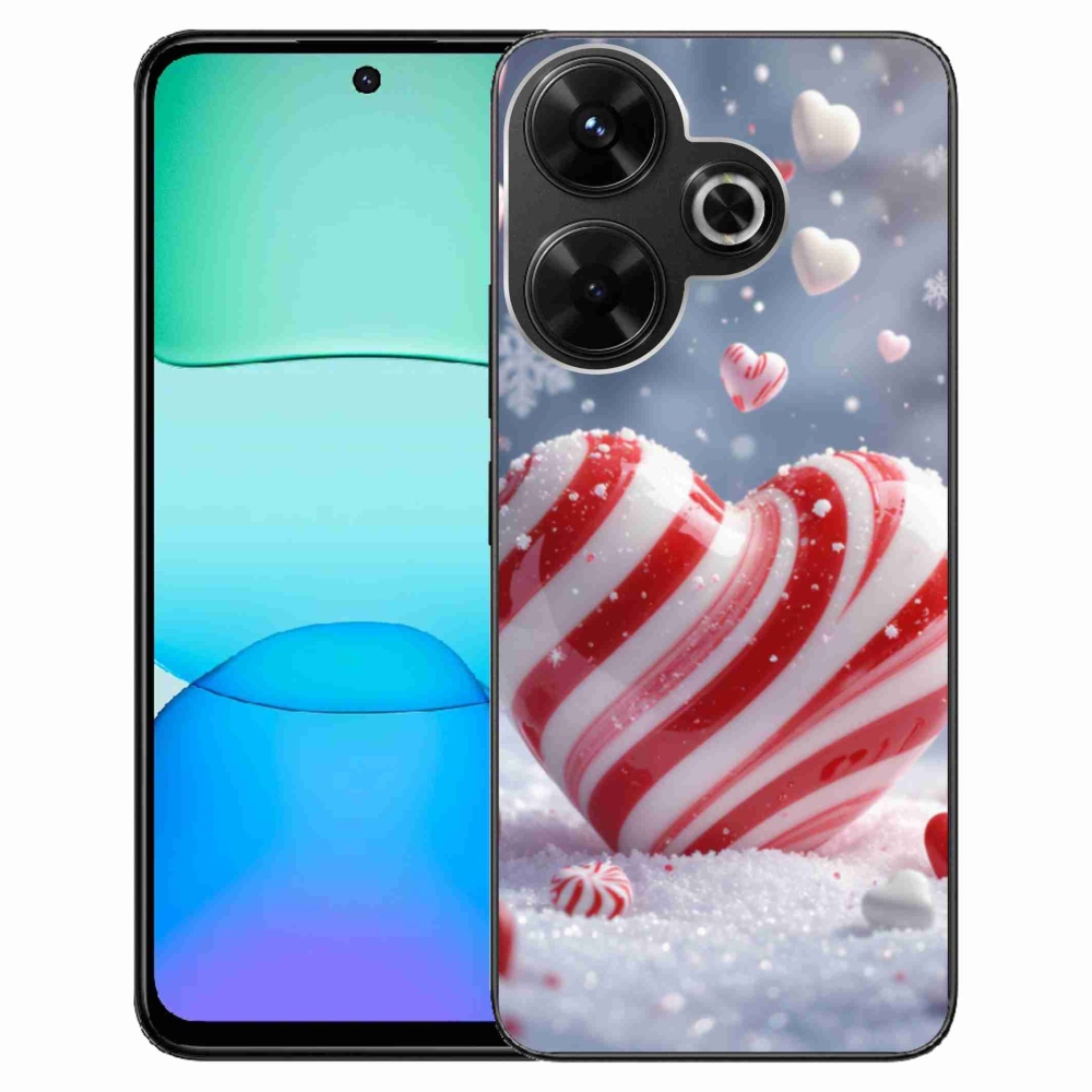 Gelový kryt mmCase na Xiaomi Redmi 13 4G/Poco M6 4G - sladké srdce