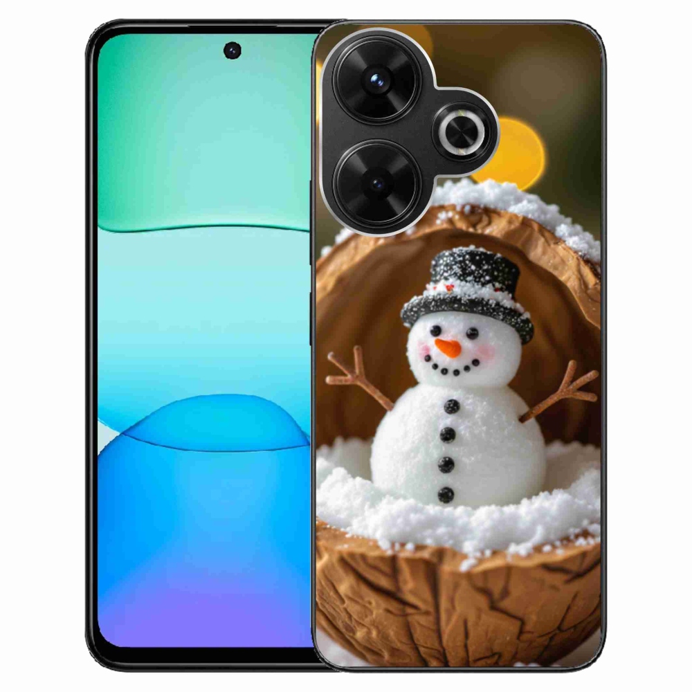 Gelový kryt mmCase na Xiaomi Redmi 13 4G/Poco M6 4G - sněhulák 4