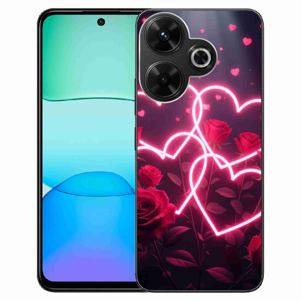 Gelový kryt mmCase na Xiaomi Redmi 13 4G/Poco M6 4G - srdce lásky