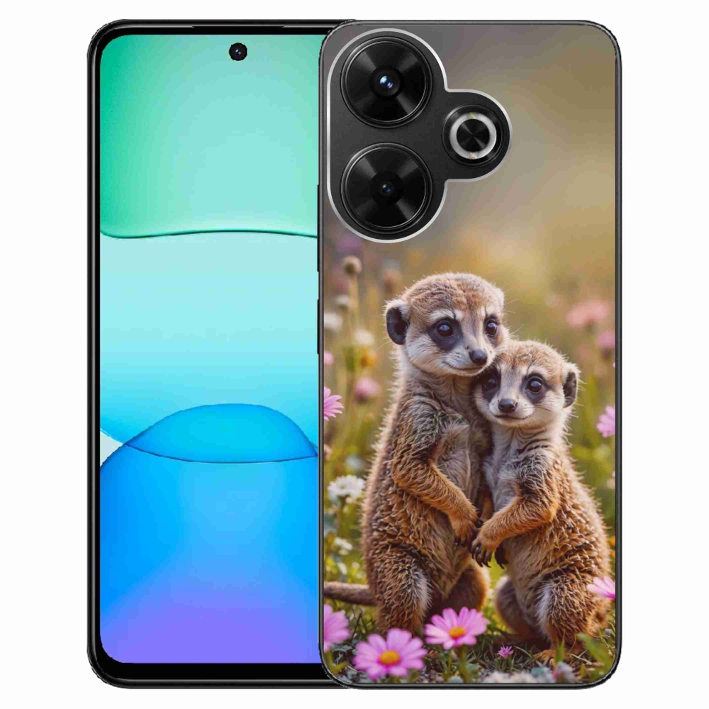 Gelový kryt mmCase na Xiaomi Redmi 13 4G/ Poco M6 4G - surikatí duo