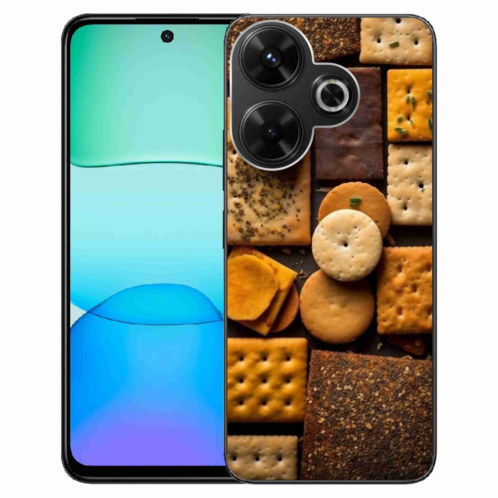 Gelový kryt mmCase na Xiaomi Redmi 13 4G/Poco M6 4G - sušenky