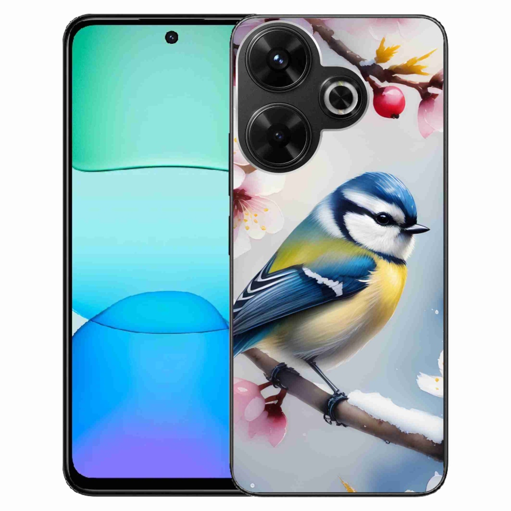 Gelový kryt mmCase na Xiaomi Redmi 13 4G/Poco M6 4G - sýkorka